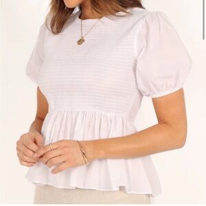 Petal + Pup Peplum shirt